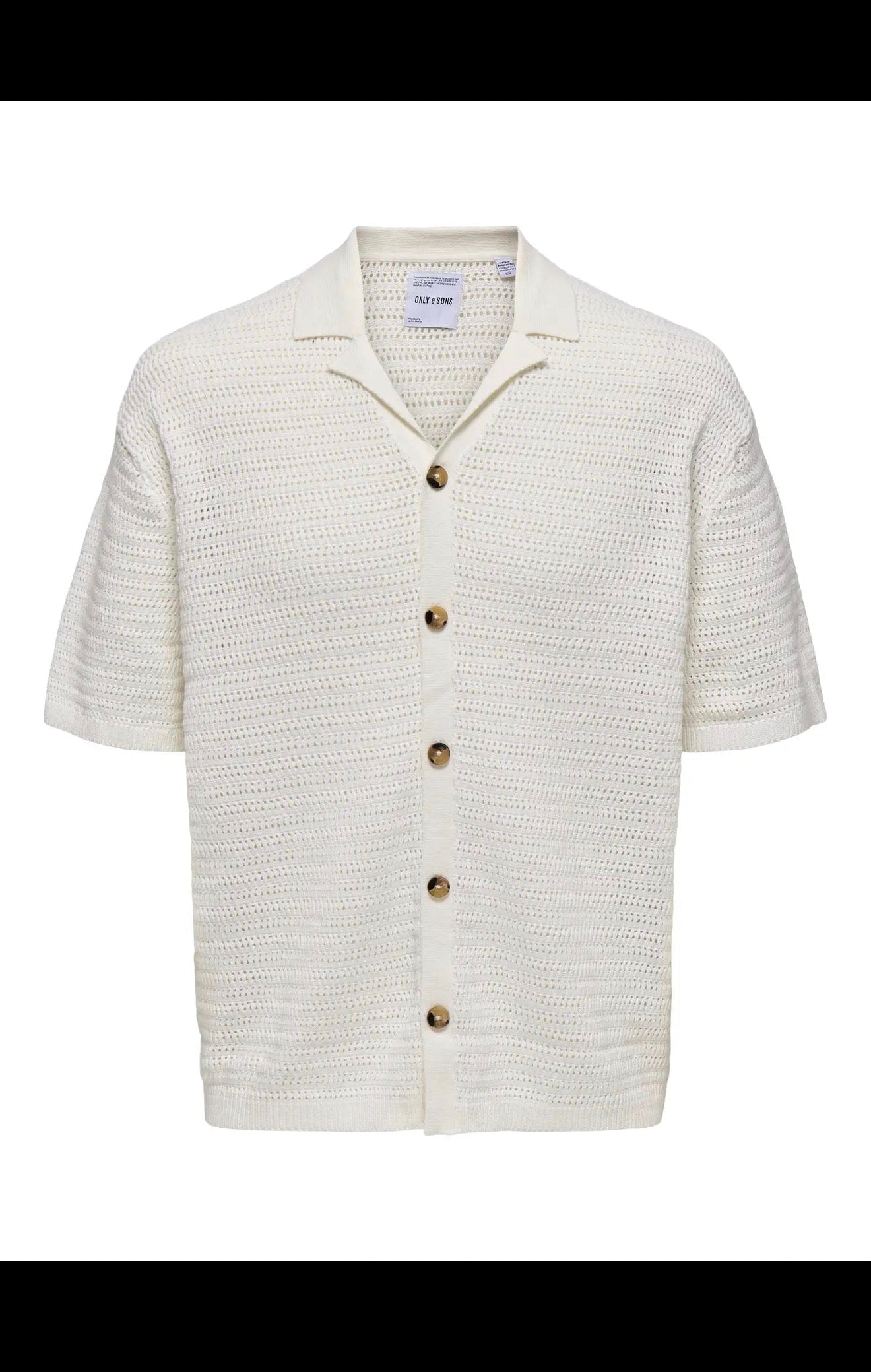 ONS THIAGO OVZ 7 SS RESORT CROCHET SHIRT