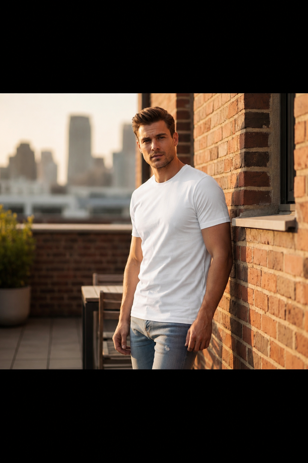 Basic Crew Neck Tee White