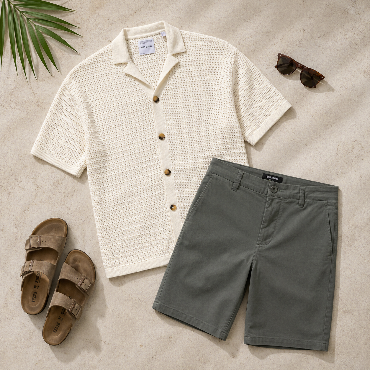 ONS THIAGO OVZ 7 SS RESORT CROCHET SHIRT