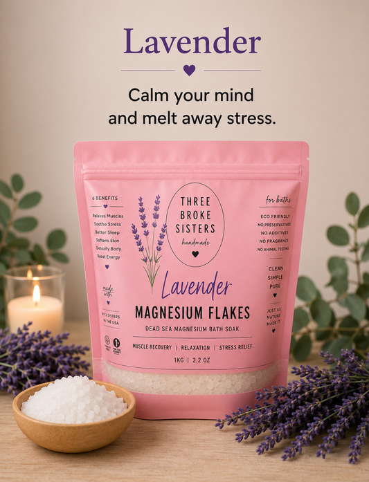 Dead Sea Magnesium Flakes Lavender